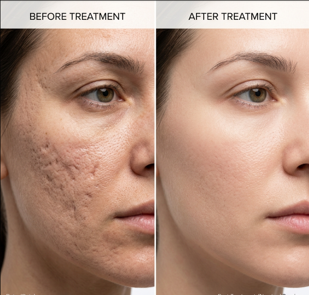 Advanced Acne & Scar Treatment Result
